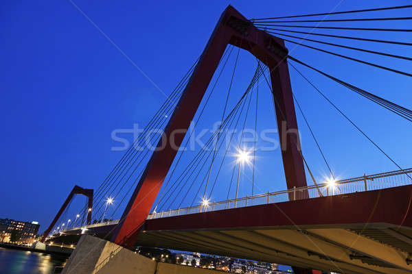 Stok fotoğraf: Köprü · rotterdam · güney · Hollanda · Hollanda · gökyüzü
