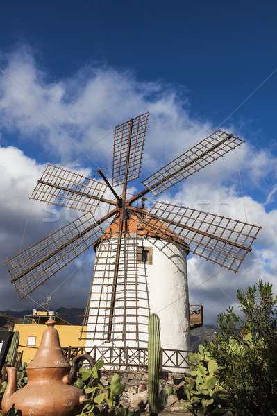 Windmill on Gran Canaria Stock photo © benkrut