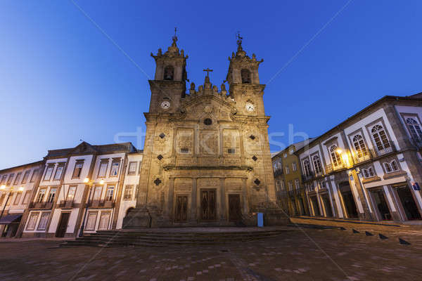 Santa Cruz Church in Braga at dawn Stock photo © benkrut