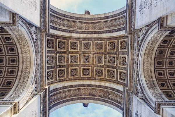 Arco del Triunfo París Francia ciudad azul viaje Foto stock © benkrut