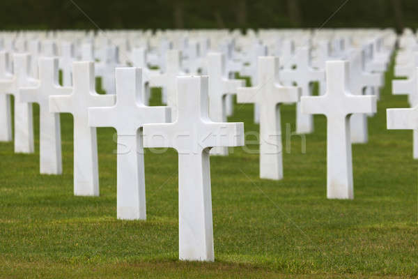 Normandy American Cemetery and Memorial in Saint Laurent sur Mer Stock photo © benkrut