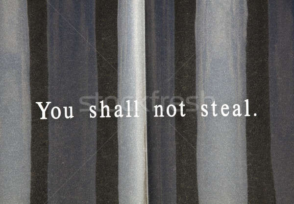 Seventh commandment Stock photo © benkrut