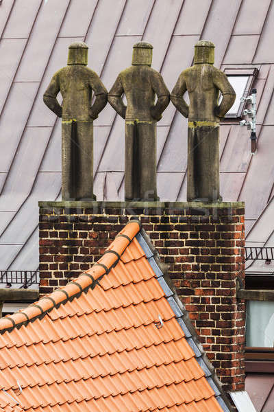 Roof details - seen in Bremen Stock photo © benkrut