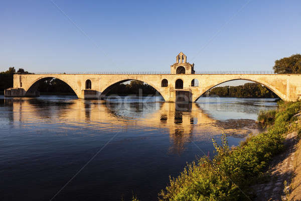 Pont Saint-Benezet on Rhone River in Avignon Stock photo © benkrut