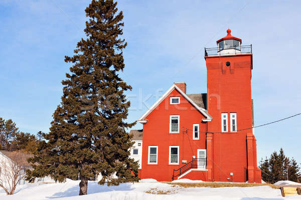 Due faro inverno tempo Minnesota USA Foto d'archivio © benkrut