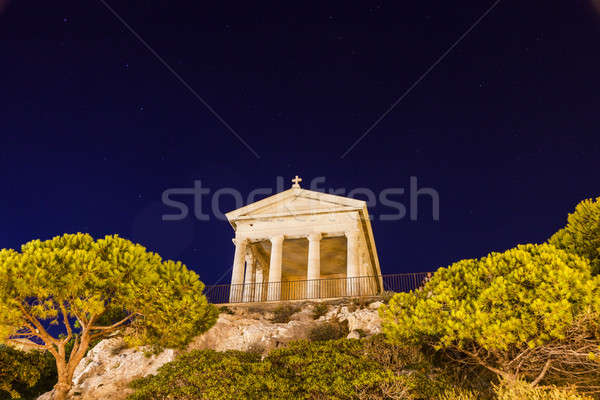 Kaplica archipelag Marseille budynku niebieski panoramę Zdjęcia stock © benkrut