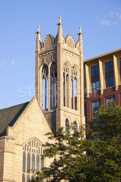 Cathedral in downtown of Madison Stock photo © benkrut