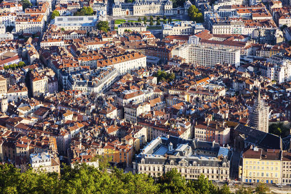 Grenoble - aerial panorama of the city Stock photo © benkrut