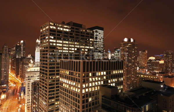 Chicago from Michigan Avenue building Stock photo © benkrut