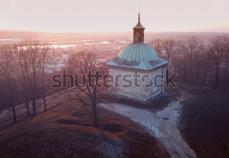 Sun rising in Pinczow Stock photo © benkrut