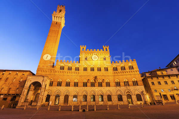 Siena town hall Stock photo © benkrut