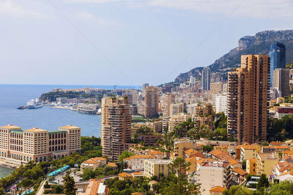 Monaco architektury popołudnie łodzi panoramę Europie Zdjęcia stock © benkrut