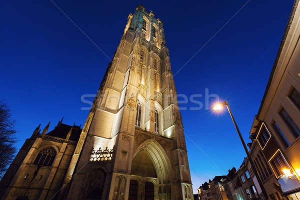 Saint Rumbold's Cathedral in Mechelen Stock photo © benkrut