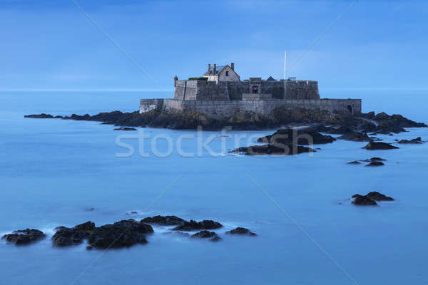Fort National on island in St-Malo Stock photo © benkrut