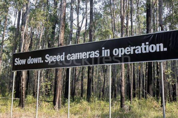 Slow down. Speed cameras in operation. Stock photo © benkrut