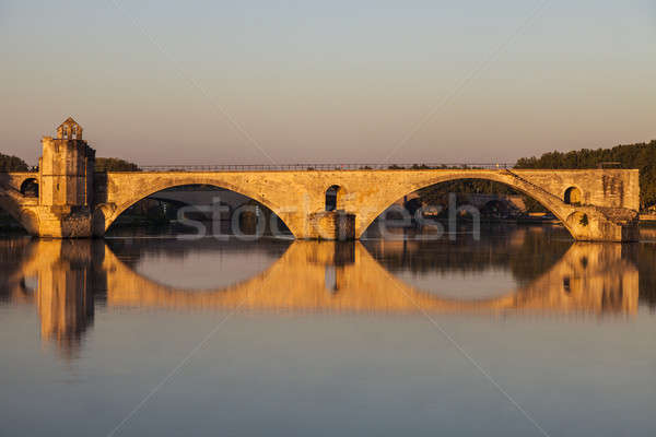 Pont Saint-Benezet on Rhone River in Avignon Stock photo © benkrut