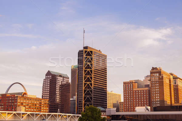 Missouri stad USA hemel gebouw Stockfoto © benkrut