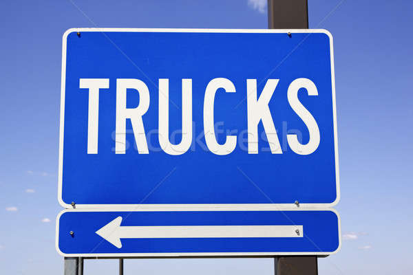 Trucks sign Stock photo © benkrut