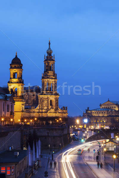 Dresden Cathedral Stock photo © benkrut
