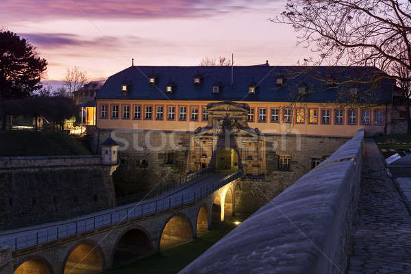 Citadel hemel stad zonsondergang reizen architectuur Stockfoto © benkrut