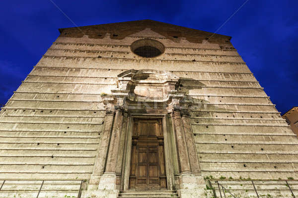 Piazza IV Novembre and Cathedral of San Lorenzo in Perugia Stock photo © benkrut