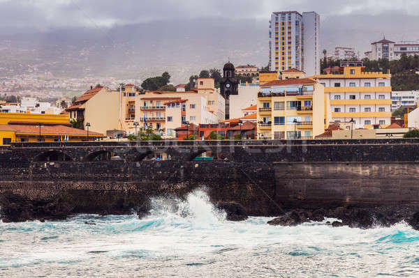 Imagine de stoc: La · panoramă · tenerife · insulele · canare · Spania · constructii