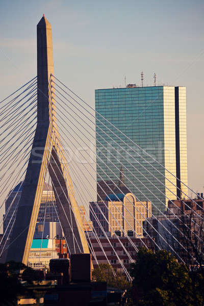 The Leonard P. Zakim Bunker Hill Memorial Bridge  Stock photo © benkrut