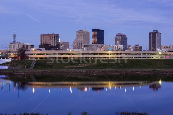 Stockfoto: Avond · Ohio · groot · Miami · rivier · USA