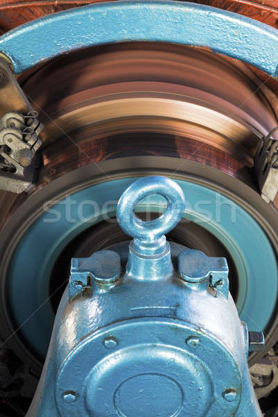 Stock photo: Rotor working in the old engine