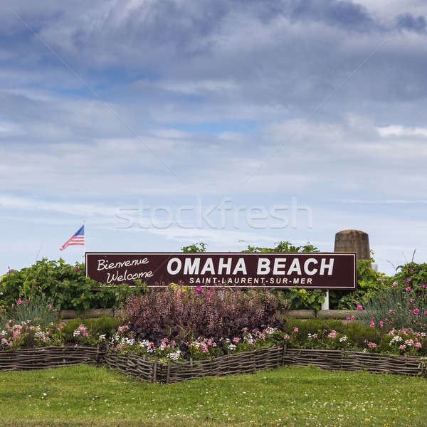 Welcome to Omaha Beach Stock photo © benkrut