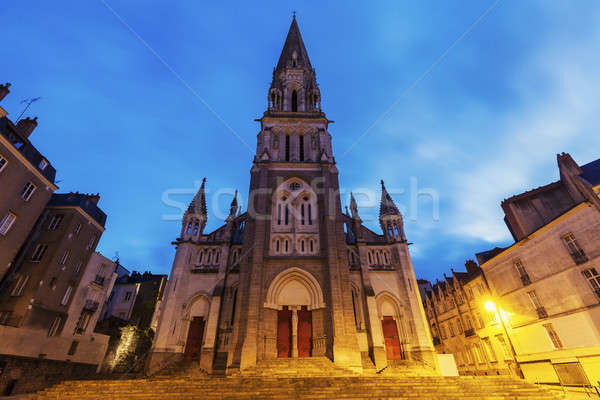 St Nicholas Church in Nantes Stock photo © benkrut