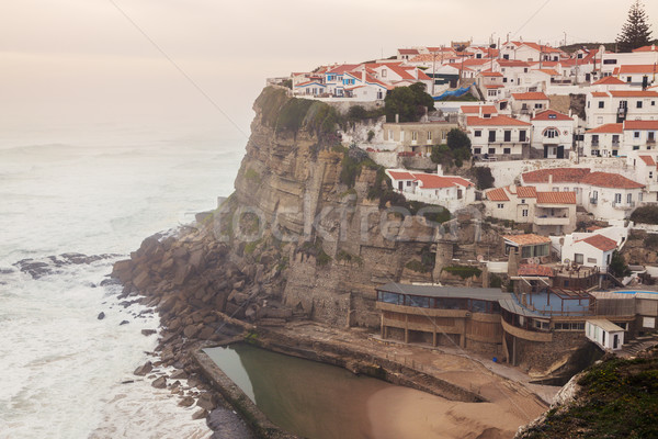 Foto d'archivio: Panorama · casa · costruzione · sabbia · skyline · onda