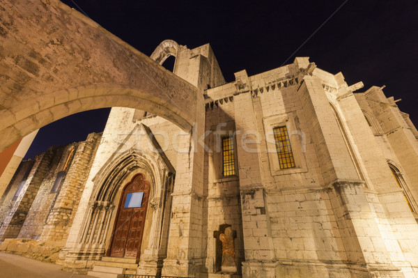 Noite igreja viajar linha do horizonte europa natal Foto stock © benkrut