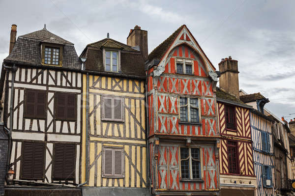 Old architecture of Auxerre Stock photo © benkrut