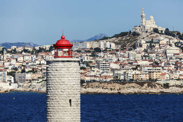 Lighthouse on If island in Marseille Stock photo © benkrut