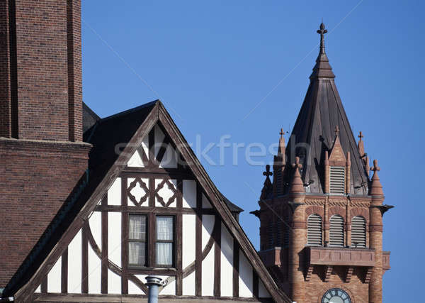 Stock photo: German style architecture of Urbana-Champaign