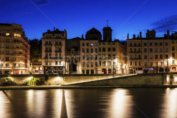 Arquitetura Lyon rio edifício atravessar viajar Foto stock © benkrut
