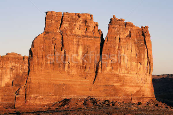 Gerichtsgebäude Türme Park Utah USA Stock foto © benkrut