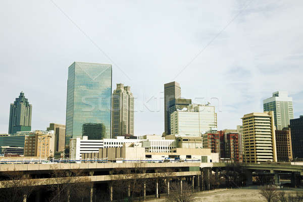 Atlanta Georgia sabah zaman mavi ufuk çizgisi Stok fotoğraf © benkrut
