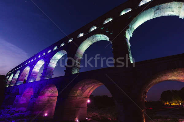 éjszaka város világ kék utazás Európa Stock fotó © benkrut