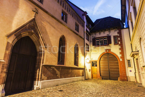 Basel old town street Stock photo © benkrut