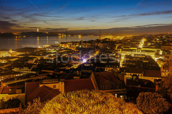 Panorama of Lisbon Stock photo © benkrut