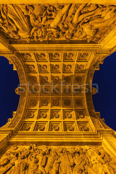 Arc Marseille Gebäude blau Reise Stock foto © benkrut