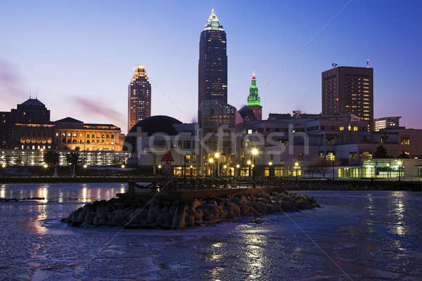 Stock photo: Winter morning in Cleveland