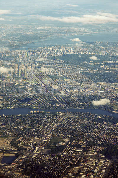 Aerial view of Montreal Stock photo © benkrut