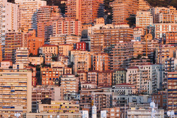 Monaco at sunrise Stock photo © benkrut