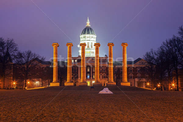 Kolommen universiteit Missouri gebouw USA hemel Stockfoto © benkrut