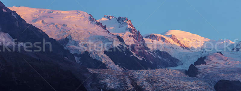 Mt. Blanc seen from Chamonix Stock photo © benkrut
