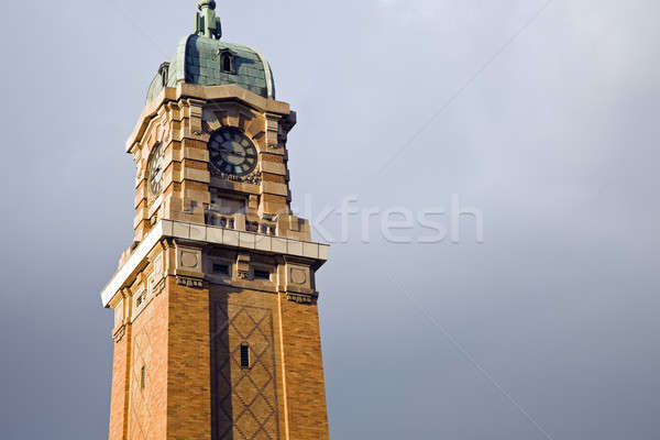 Uhr Turm Ohio Stadt Vorort Stock foto © benkrut