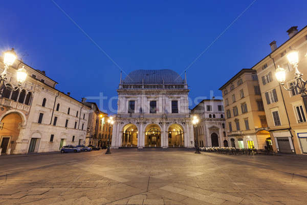 La Loggia (Town Hall) in Brescia,  Stock photo © benkrut